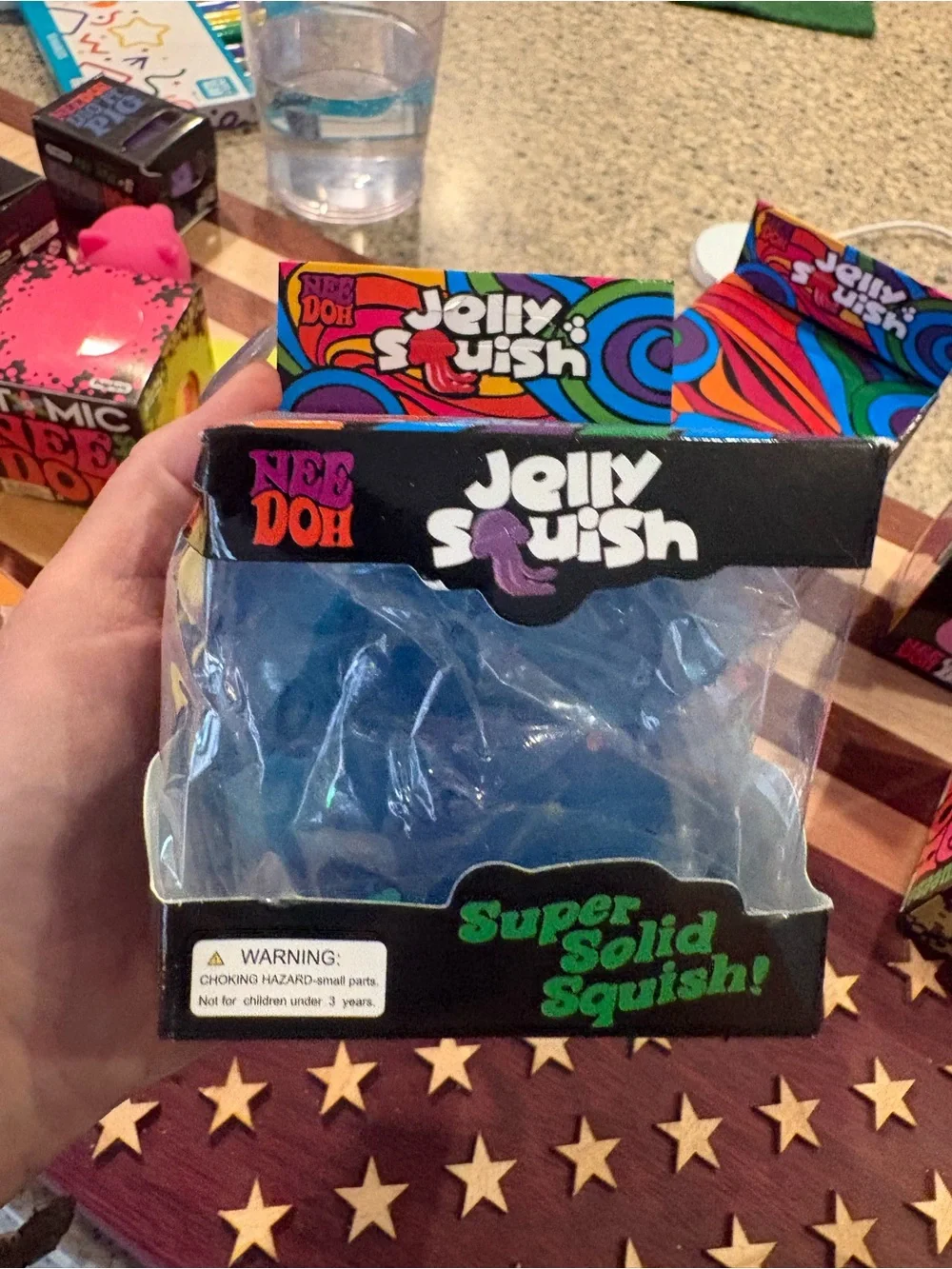Pink / Blue Pair Jelly Octopus  Squishy Toy